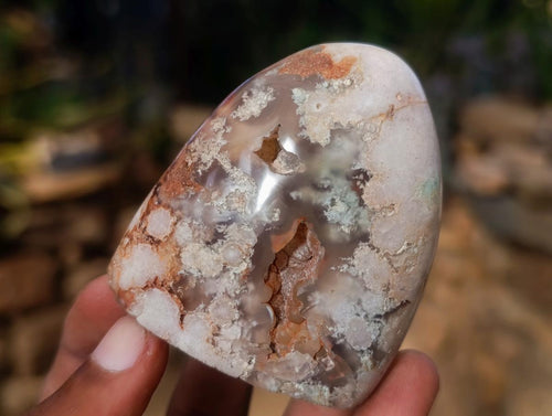 Polished Flower Agate Standing Display Pieces x 12 From Antsahalova, Madagascar - Toprock Gemstones and Minerals 
