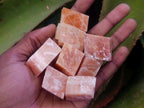 Natural Rhombohedral Sunset Orange Calcite Specimens x 35 From Spitzkop, Namibia - Toprock Gemstones and Minerals 