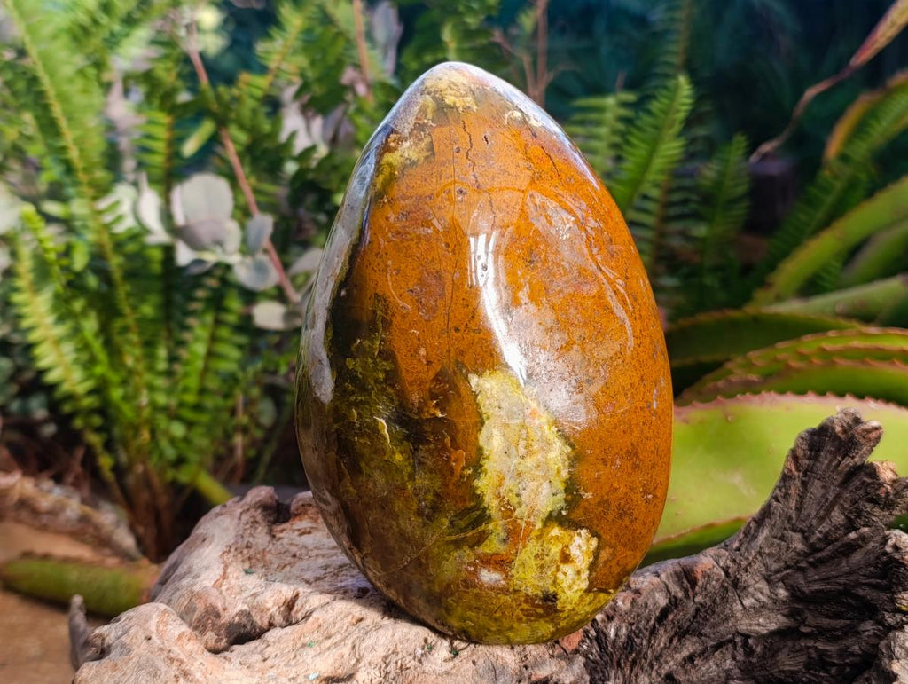 Polished Large Green Opal Standing Free Form x 1 From Betroka, Madagascar - Toprock Gemstones and Minerals 