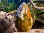 Polished Large Green Opal Standing Free Form x 1 From Betroka, Madagascar - Toprock Gemstones and Minerals 