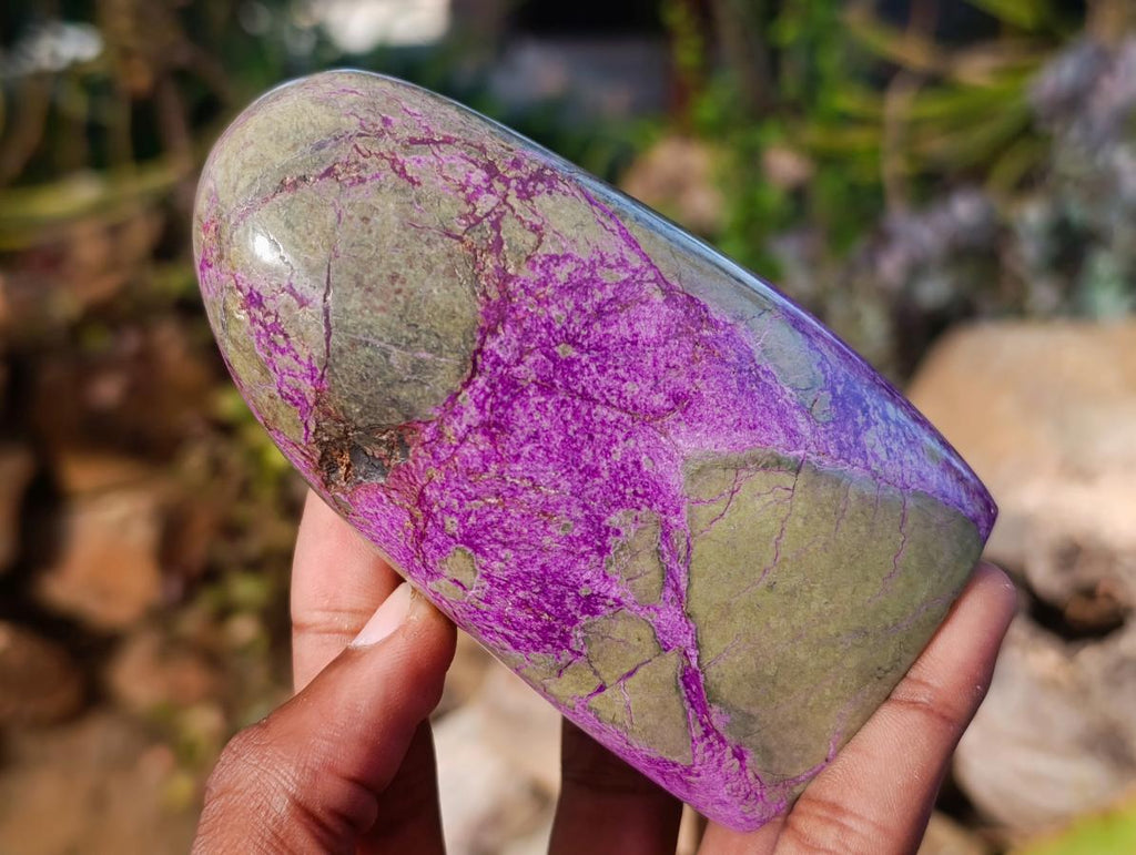 Polished Stichtite Free Forms x 6 From Barberton, South Africa - Toprock Gemstones and Minerals 