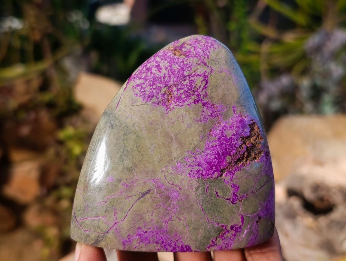 Polished Stichtite Free Forms x 6 From Barberton, South Africa - Toprock Gemstones and Minerals 