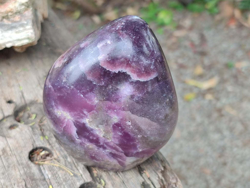 Polished Lepidolite Standing Display Pieces x 2 From Zimbabwe - Toprock Gemstones and Minerals 