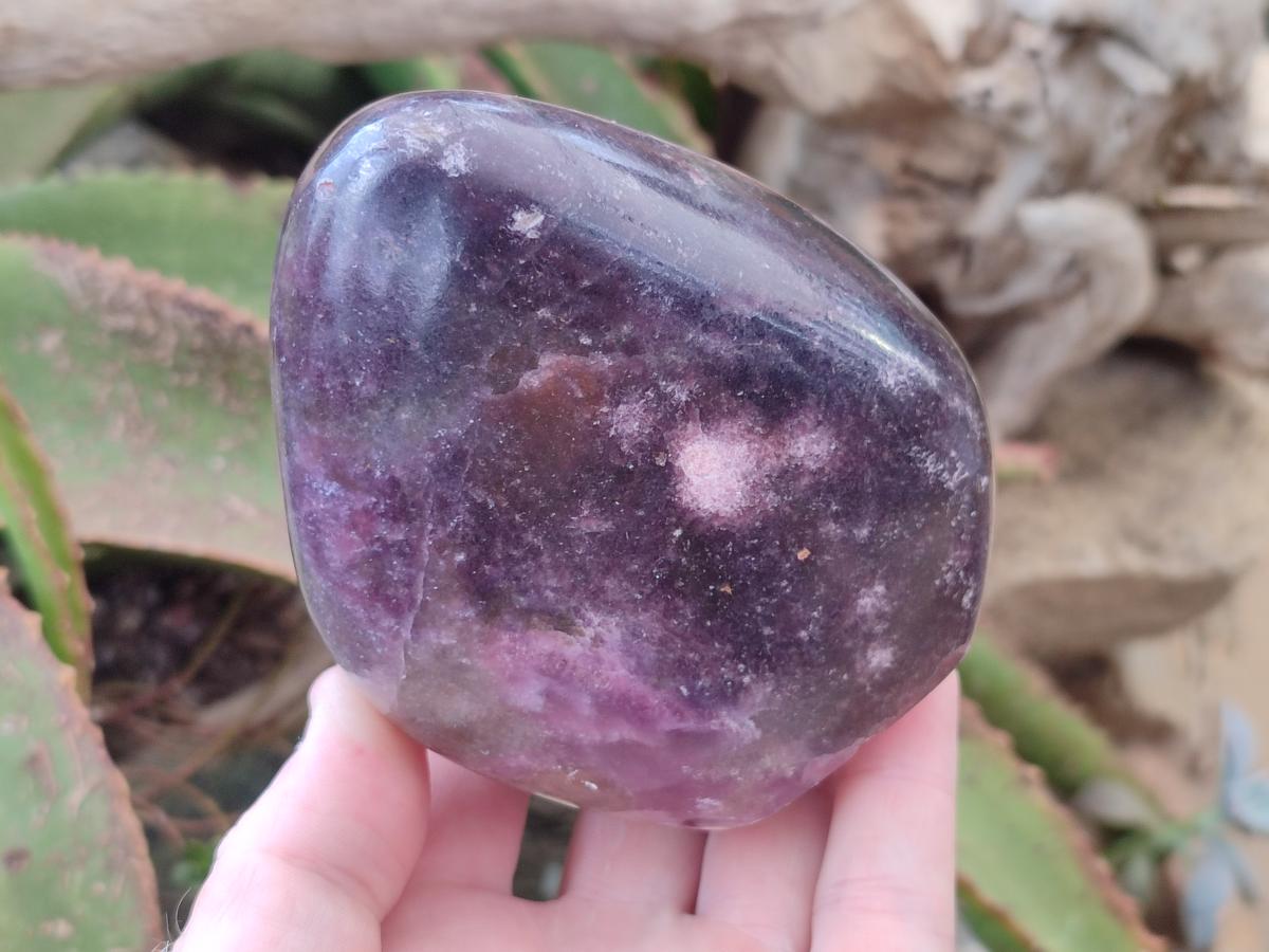 Polished Lepidolite Standing Display Pieces x 2 From Zimbabwe - Toprock Gemstones and Minerals 
