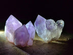 Natural Jacaranda Amethyst Single Crystals x 12 From Mumbwa, Zambia - Toprock Gemstones and Minerals 