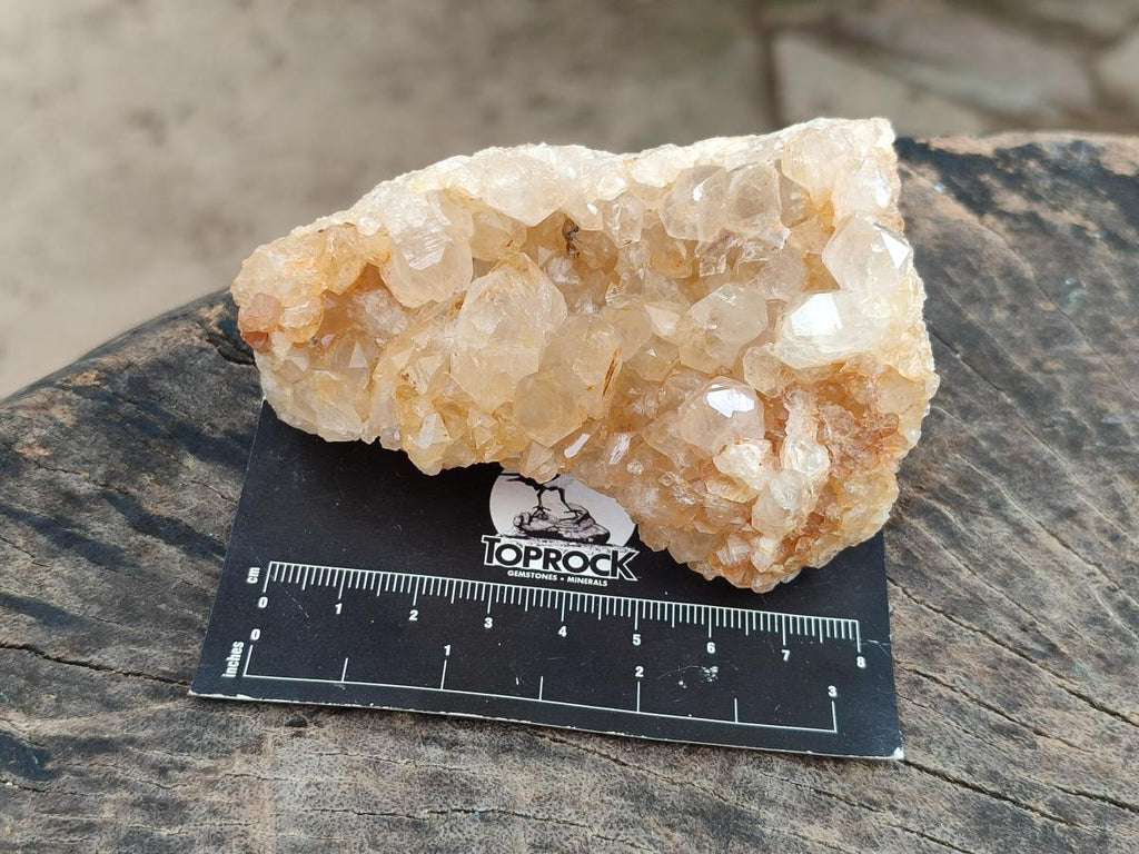 Natural Golden Limonite Quartz Crystal Clusters and Plates x 12 From Solwezi, Zambia - Toprock Gemstones and Minerals 