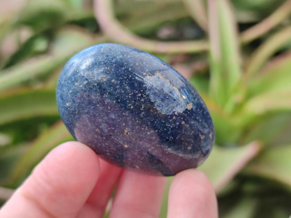 Polished Lazulite Palm Stones x 35 From Madagascar - Toprock Gemstones and Minerals 