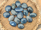 Polished Lazulite Palm Stones x 35 From Madagascar - Toprock Gemstones and Minerals 