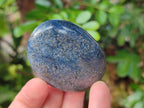 Polished Lazulite Palm Stones x 35 From Madagascar - Toprock Gemstones and Minerals 