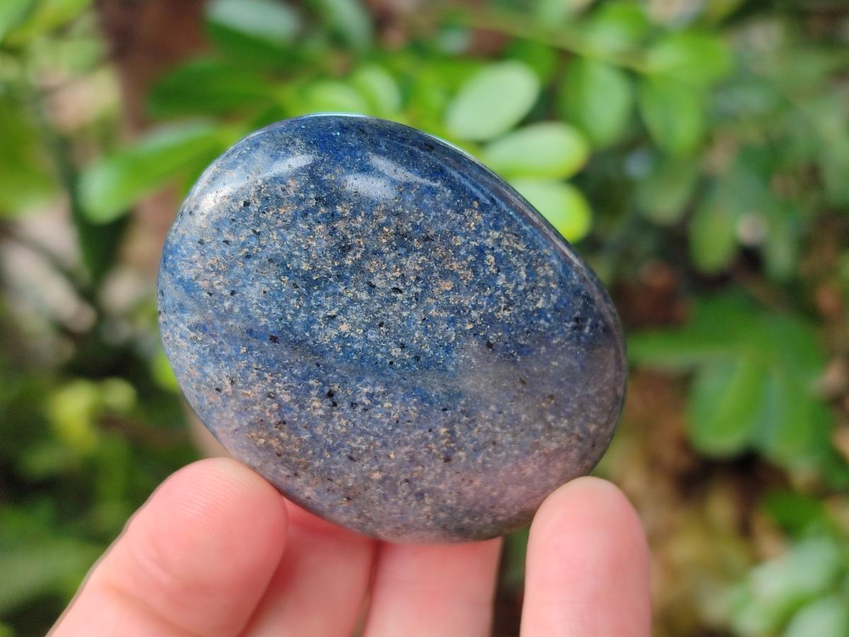 Polished Lazulite Palm Stones x 35 From Madagascar - Toprock Gemstones and Minerals 