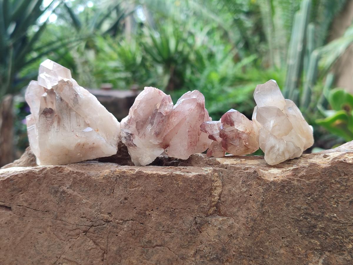 Natural Red Hematoid Quartz Crystals and Clusters x 35 From Karoi, Zimbabwe - Toprock Gemstones and Minerals 