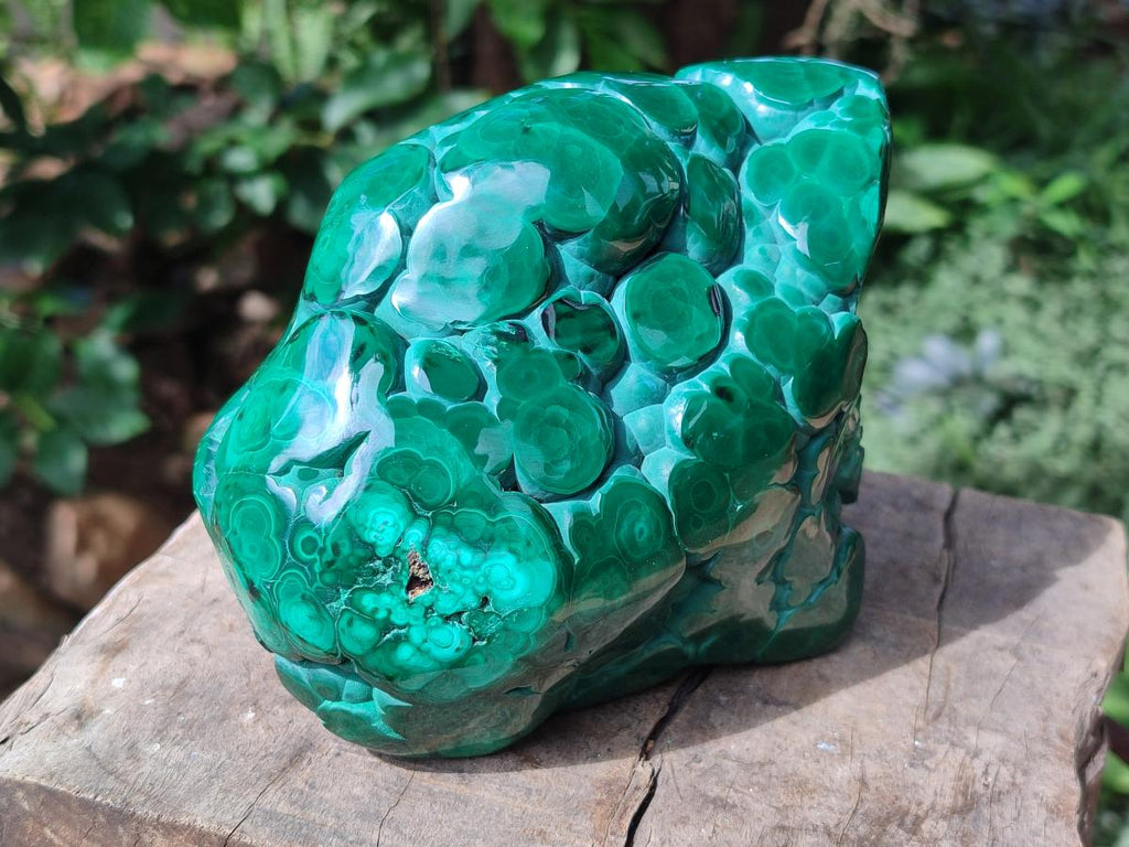 Polished Botryoidal Malachite Specimen x 1 From Congo - Toprock Gemstones and Minerals 
