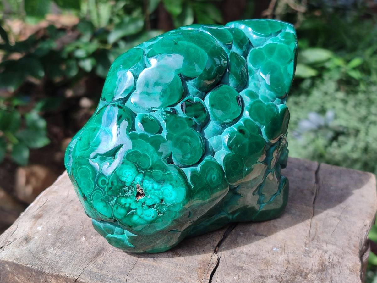 Polished Botryoidal Malachite Specimen x 1 From Congo - Toprock Gemstones and Minerals 