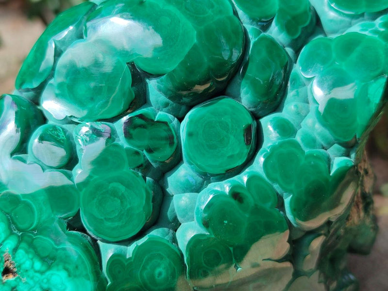 Polished Botryoidal Malachite Specimen x 1 From Congo - Toprock Gemstones and Minerals 
