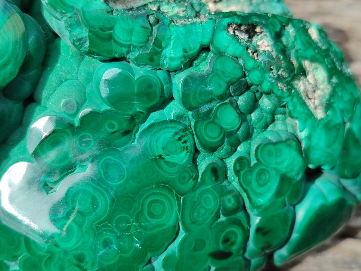 Polished Botryoidal Malachite Specimen x 1 From Congo - Toprock Gemstones and Minerals 