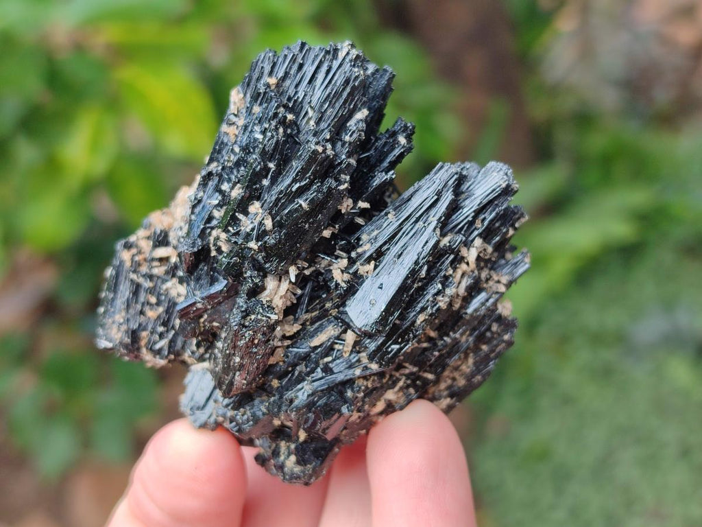 Natural Schorl Black Tourmaline Specimens x 6 From Erongo, Namibia - Toprock Gemstones and Minerals 