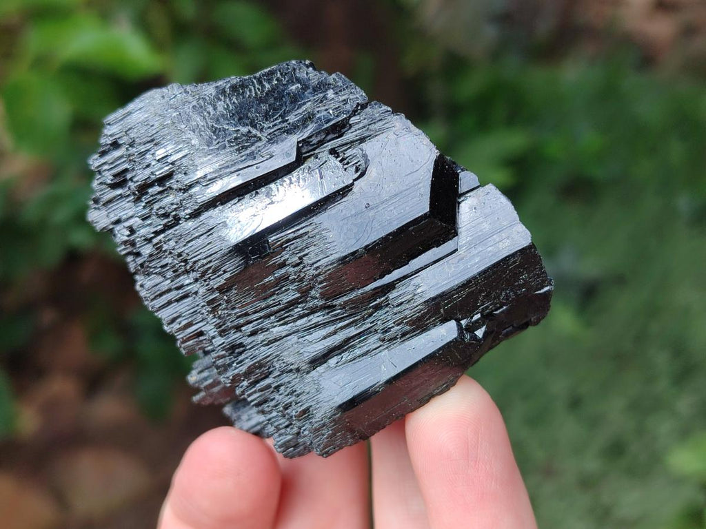 Natural Schorl Black Tourmaline Specimens x 6 From Erongo, Namibia - Toprock Gemstones and Minerals 