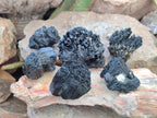 Natural Schorl Black Tourmaline Specimens x 6 From Erongo, Namibia - Toprock Gemstones and Minerals 
