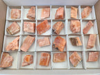 Natural Rhombohedral Sunset Orange Calcite Specimens x 24 From Spitzkop, Namibia - Toprock Gemstones and Minerals 
