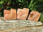 Natural Rhombohedral Sunset Orange Calcite Specimens x 24 From Spitzkop, Namibia - Toprock Gemstones and Minerals 