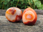 Polished Carnelian Agate Gemstone Palm Stones x 26 From Madagascar - Toprock Gemstones and Minerals 