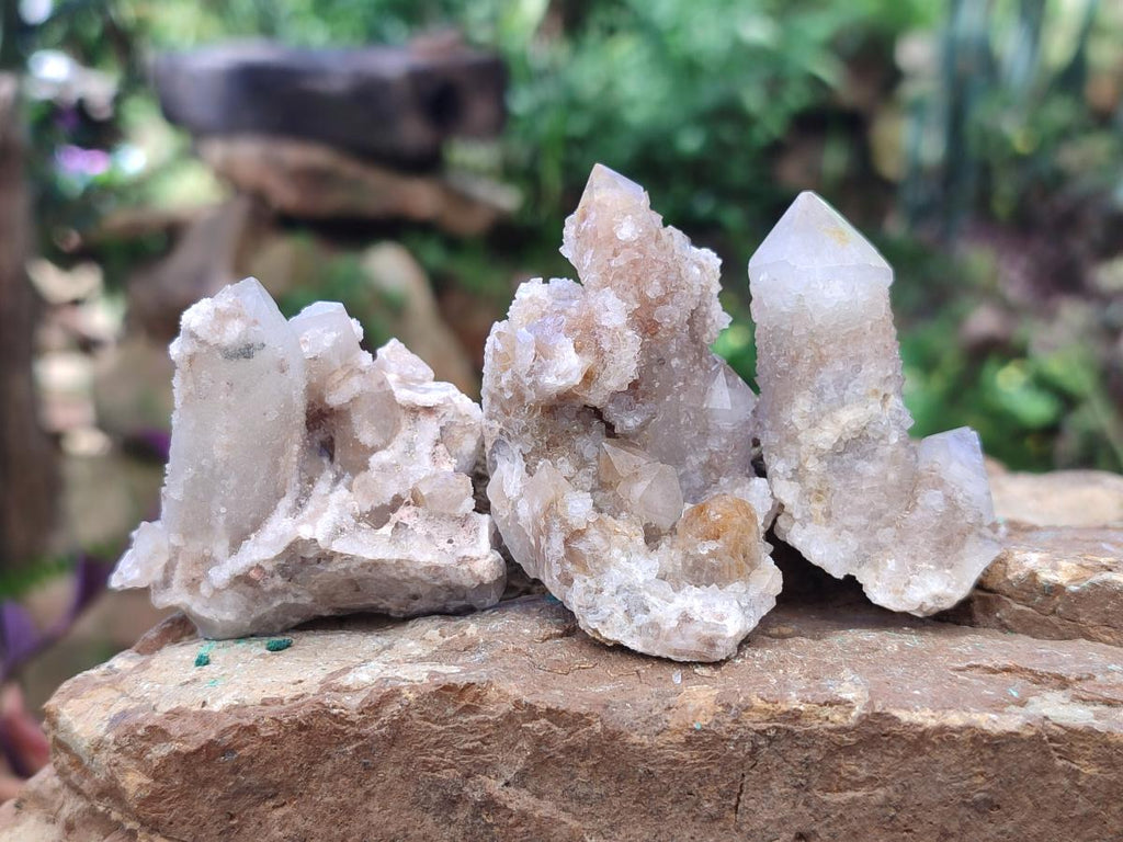 Natural Spirit Quartz Clusters with Limonite x 35 From Boekenhouthoek, South Africa - Toprock Gemstones and Minerals 