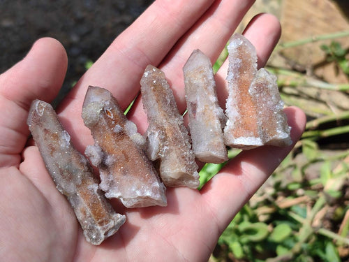 Natural Spirit Quartz Clusters with Limonite x 35 From Boekenhouthoek, South Africa - Toprock Gemstones and Minerals 