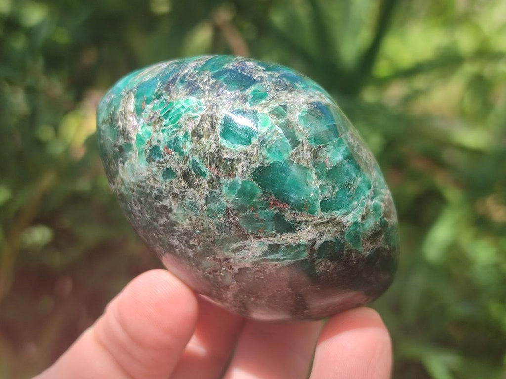 Polished Emerald Mica 'Mutokolite' Free Forms x 6 From Mutoko, Zimbabwe - Toprock Gemstones and Minerals 