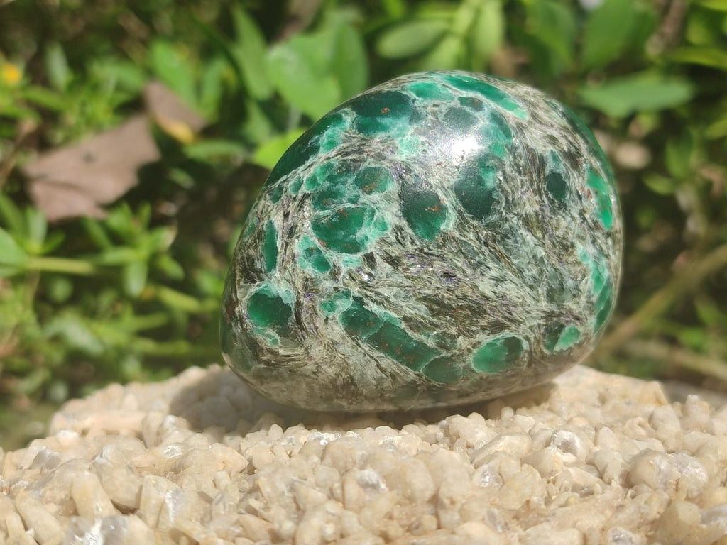 Polished Emerald Mica 'Mutokolite' Free Forms x 6 From Mutoko, Zimbabwe - Toprock Gemstones and Minerals 