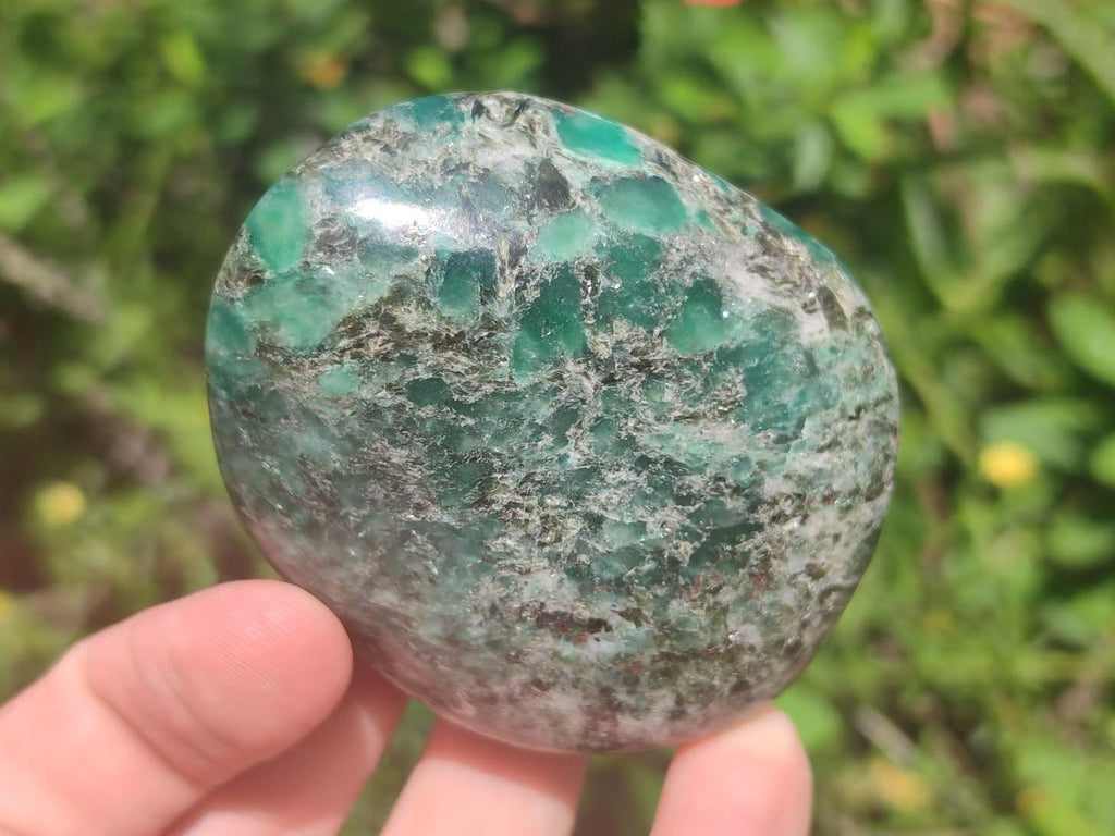 Polished Emerald Mica 'Mutokolite' Free Forms x 6 From Mutoko, Zimbabwe - Toprock Gemstones and Minerals 