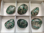Polished Emerald Mica 'Mutokolite' Free Forms x 6 From Mutoko, Zimbabwe - Toprock Gemstones and Minerals 
