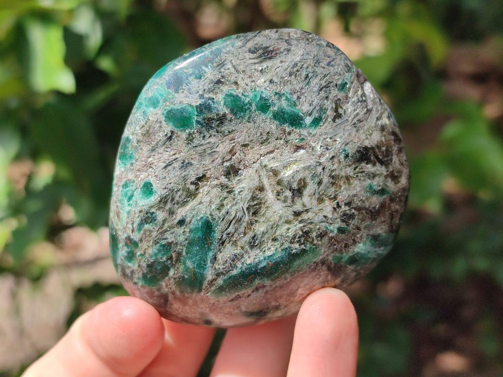 Polished Emerald Mica 'Mutokolite' Free Forms x 6 From Mutoko, Zimbabwe - Toprock Gemstones and Minerals 