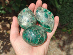 Polished Emerald Mica 'Mutokolite' Free Forms x 6 From Mutoko, Zimbabwe - Toprock Gemstones and Minerals 
