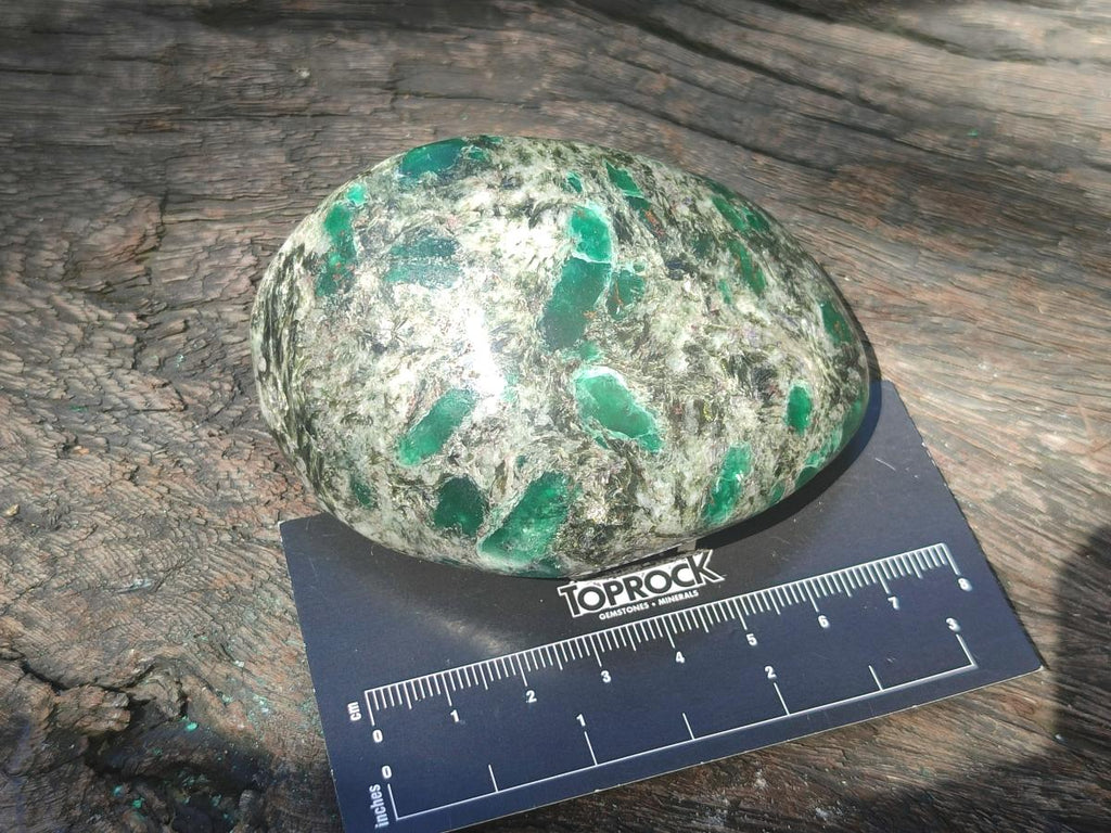 Polished Emerald Mica 'Mutokolite' Free Forms x 6 From Mutoko, Zimbabwe - Toprock Gemstones and Minerals 