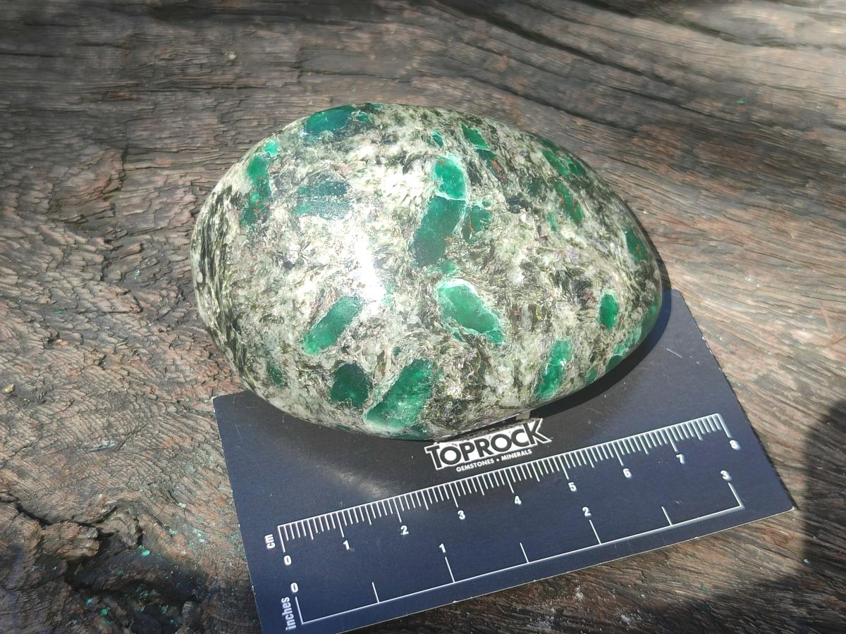 Polished Emerald Mica 'Mutokolite' Free Forms x 6 From Mutoko, Zimbabwe - Toprock Gemstones and Minerals 