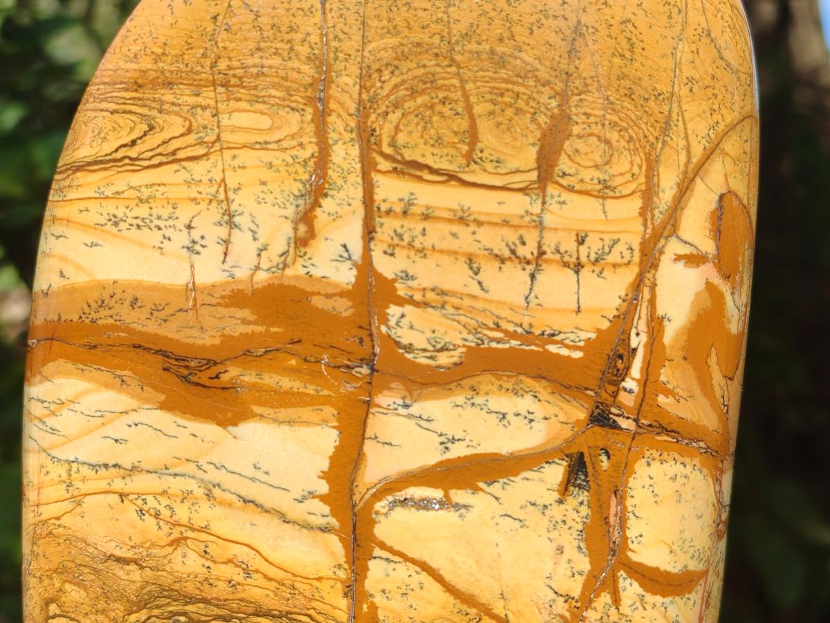 Polished XL Picture Stone Jasper Standing Display Piece x 1 From Ais-Ais, Namibia - Toprock Gemstones and Minerals 