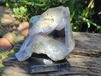 Natural Blue Lace Agate Geode Specimens x 2 From Nsanje, Malawi - Toprock Gemstones and Minerals 