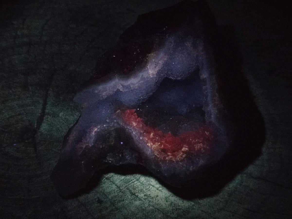 Natural Blue Lace Agate Geode Specimens x 2 From Nsanje, Malawi - Toprock Gemstones and Minerals 