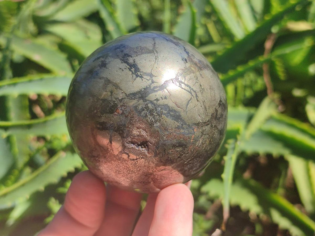 Polished Basalt Pharaoh Stone Spheres x 3 From Iron Duke Mine, Zimbabwe - Toprock Gemstones and Minerals 