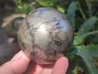 Polished Basalt Pharaoh Stone Spheres x 3 From Iron Duke Mine, Zimbabwe - Toprock Gemstones and Minerals 