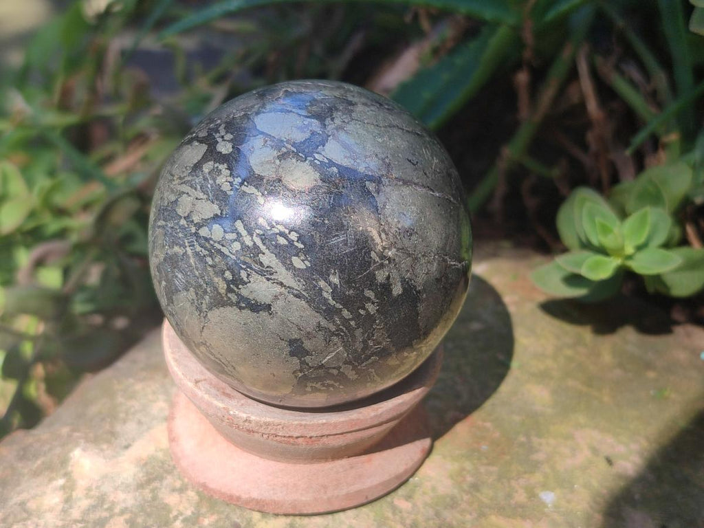 Polished Basalt Pharaoh Stone Spheres x 3 From Iron Duke Mine, Zimbabwe - Toprock Gemstones and Minerals 