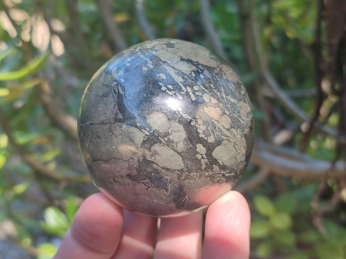 Polished Basalt Pharaoh Stone Spheres x 3 From Iron Duke Mine, Zimbabwe - Toprock Gemstones and Minerals 