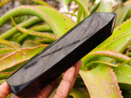 Polished Black Basalt Crystal Points x 4 From Madagascar - Toprock Gemstones and Minerals 