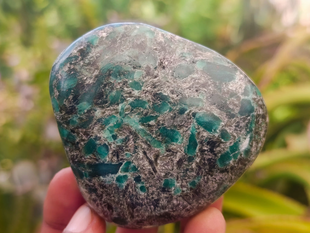 Polished Emerald Mica 'Mutokolite' Free Forms x 6 From Mutoko, Zimbabwe - Toprock Gemstones and Minerals 