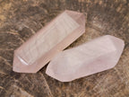 Polished Double Terminated Gemmy Rose Quartz Crystals x 12 From Madagascar - Toprock Gemstones and Minerals 