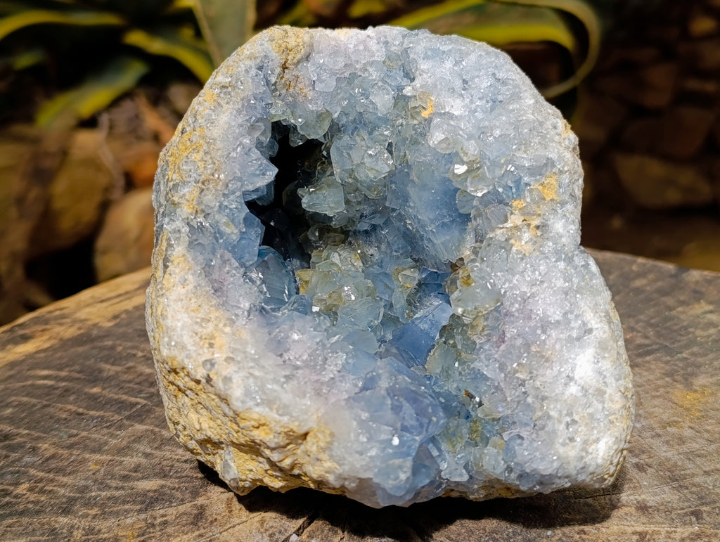 Natural Large Blue Celestite Geode Specimen x 1 From Sakoany, Madagascar - Toprock Gemstones and Minerals 