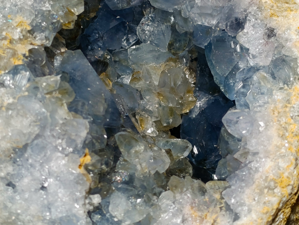 Natural Large Blue Celestite Geode Specimen x 1 From Sakoany, Madagascar - Toprock Gemstones and Minerals 