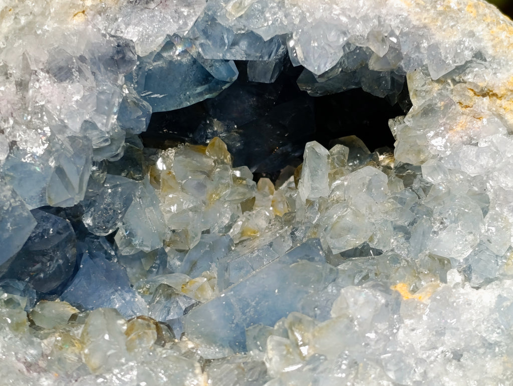 Natural Large Blue Celestite Geode Specimen x 1 From Sakoany, Madagascar - Toprock Gemstones and Minerals 