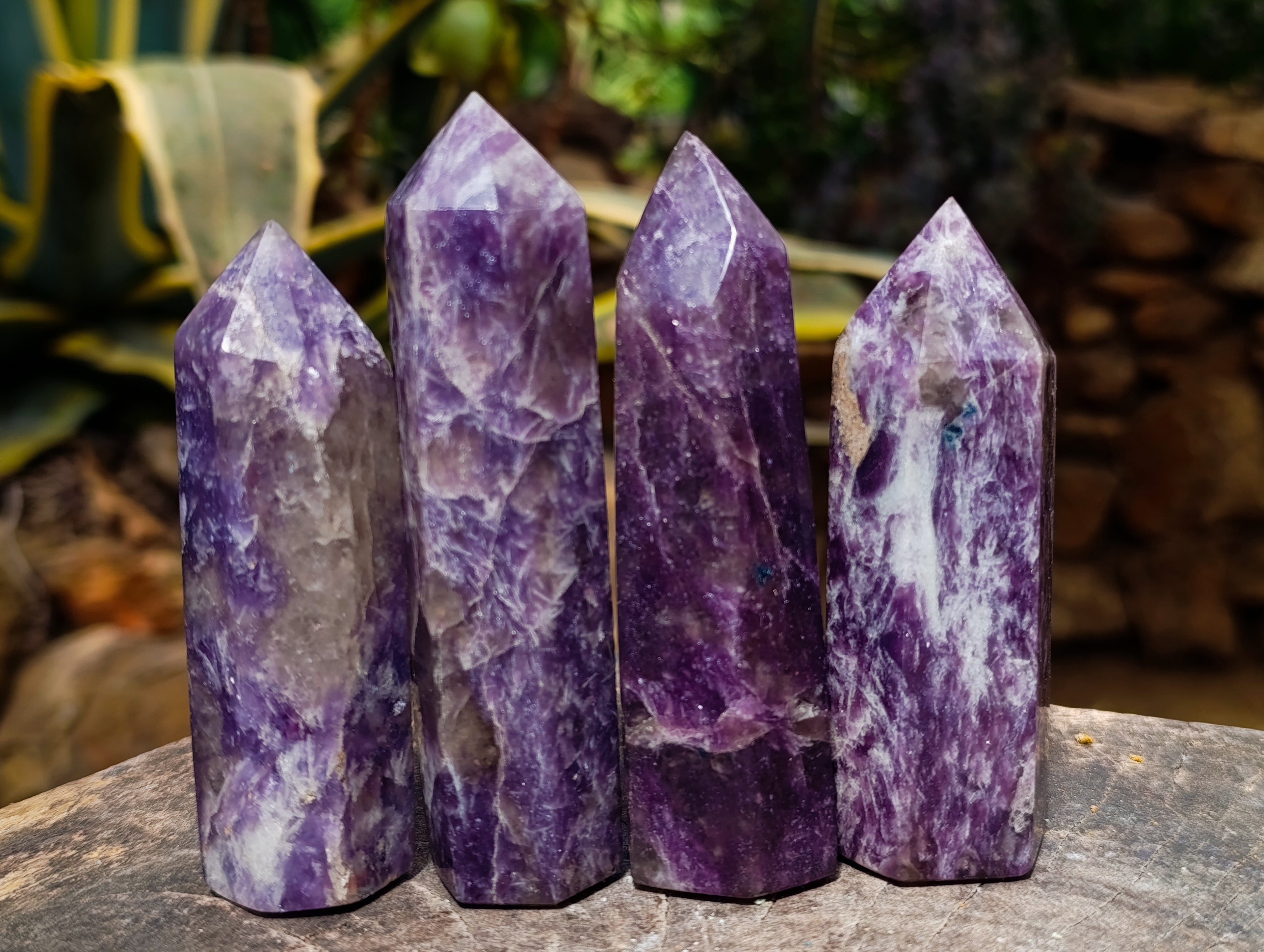 Polished Lepidolite Display Crystals x 7 From Ambatondrazaka, Madagascar - Toprock Gemstones and Minerals 