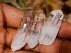 Natural Mix of Small Smokey Amethyst and Clear Quartz Crystals x 70 From Brandberg, Namibia - Toprock Gemstones and Minerals 